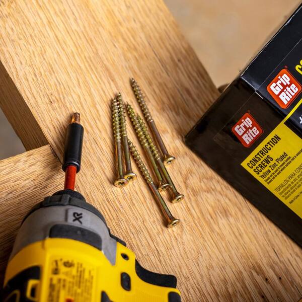 Grip-Rite - #9 x 2-1/2 in. Star Drive Dual Flat Head Coarse Thread Construction Screws 10 lb. Box