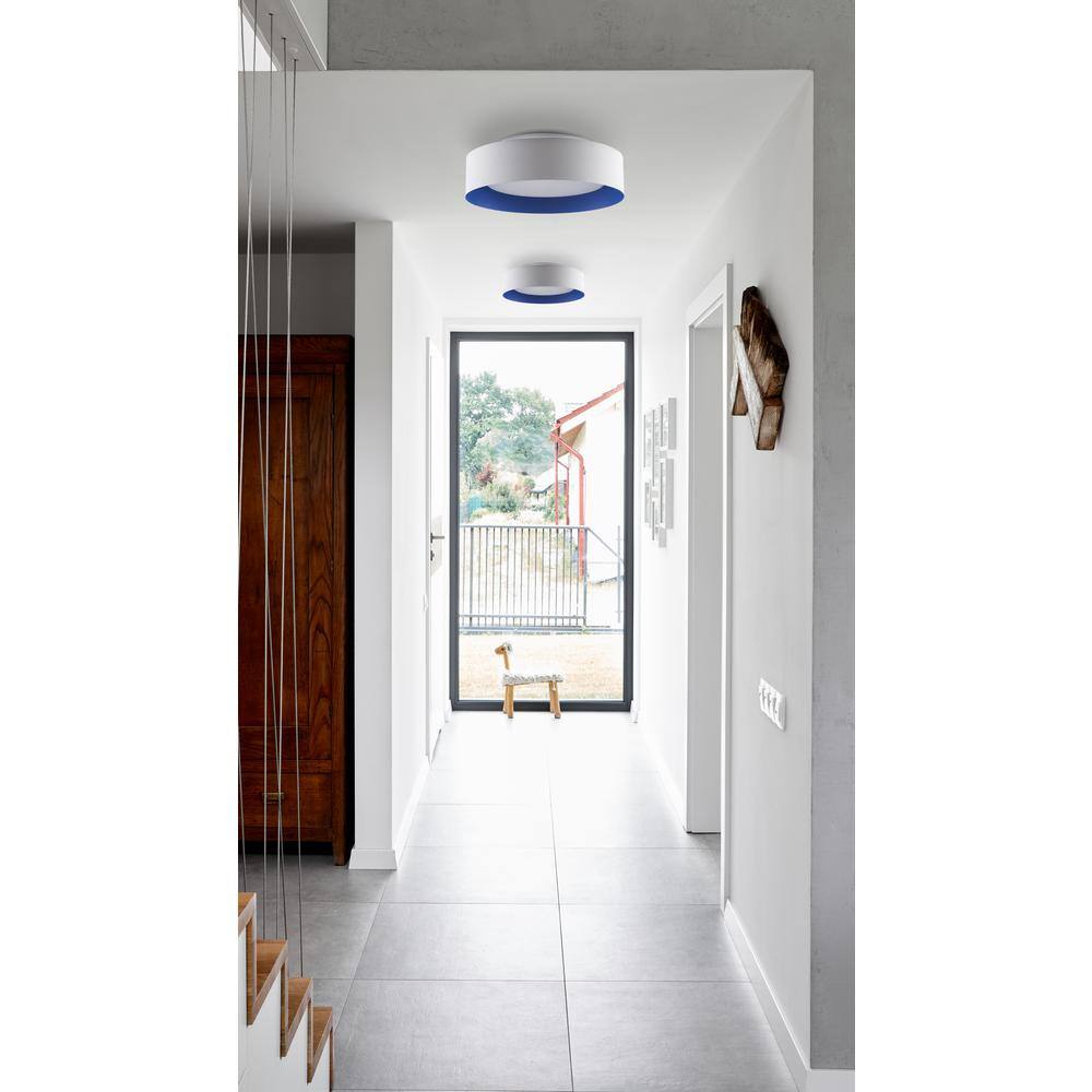 White Glass Round 3-Light Flush Mount Ceiling Fixture