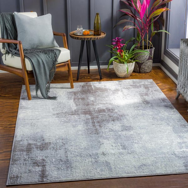 Dagda Medium Gray 9 ft. x 12 ft. Indoor Area Rug