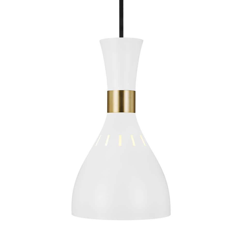 Ellen DeGeneres Joan Matte White Mini Globe Pendant Light