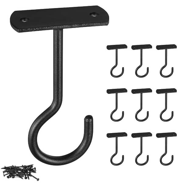1 Inch White Heavy Duty Alloy Drop Ceiling Hooks and Clips Set Indoor Hanging Support for Home Office 50 Pack