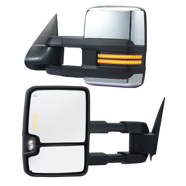 VEVOR Towing Mirrors Pair Set for Chevrolet Silverado (2003-2007)/GMC/Cadillac Heating Defrost Manual Controlling