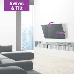Barkan 13 in. - 65 in. Swivel, Tilt Flat/Curved TV Wall Mount Patented to Fit Various Screen Types Touch, Tilt in Black