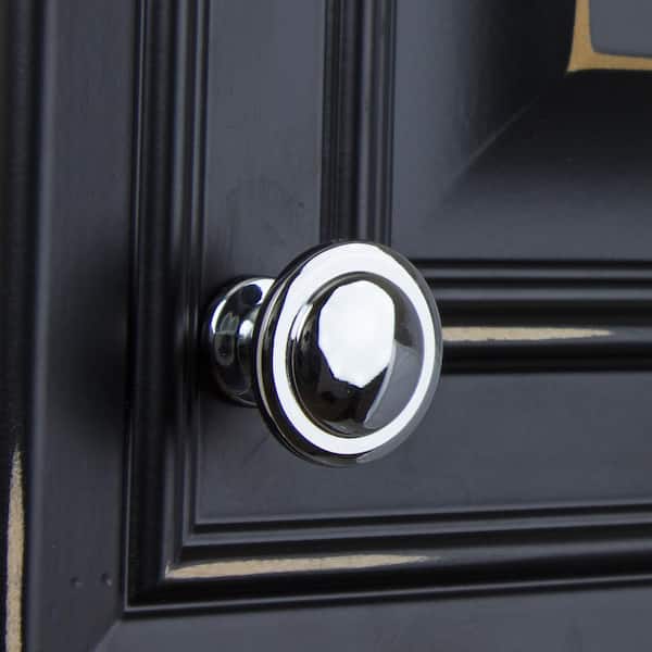 1-1/4 in. Dia Polished Chrome Classic Round Ring Cabinet Knobs (10-Pack)
