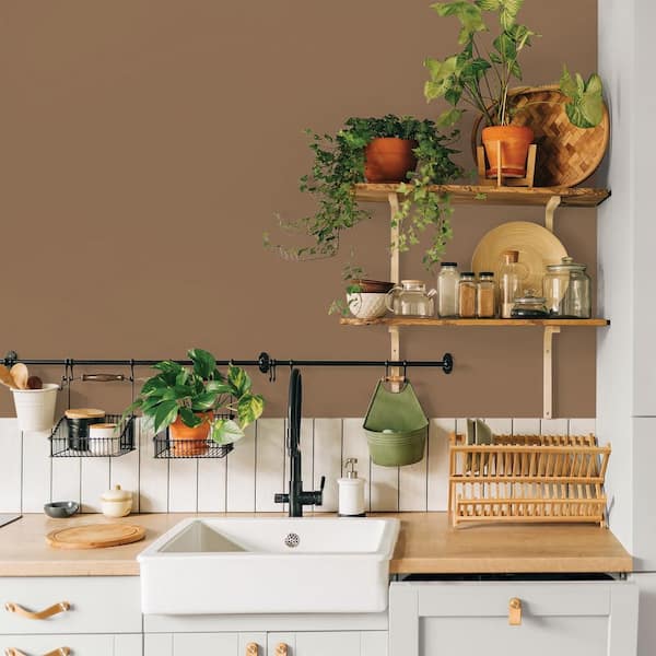 Glidden Premium 1-qt. PPG1079-6 Caravel Brown-6 Satin Interior