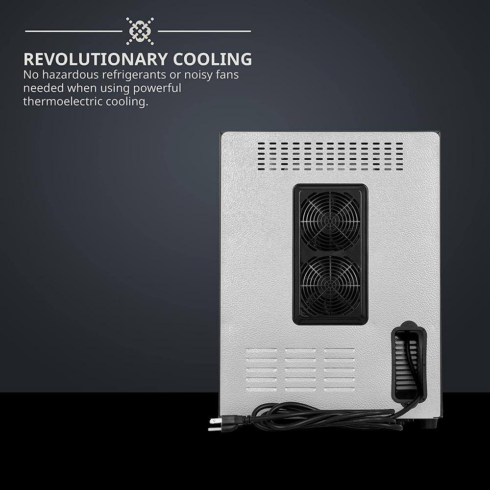 Schmécké 12 Bottle Stainless Steel Thermoelectric Freestanding Wine Cooler