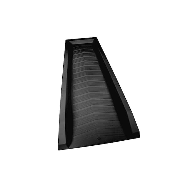 24 in. Black Vinyl Splash Block