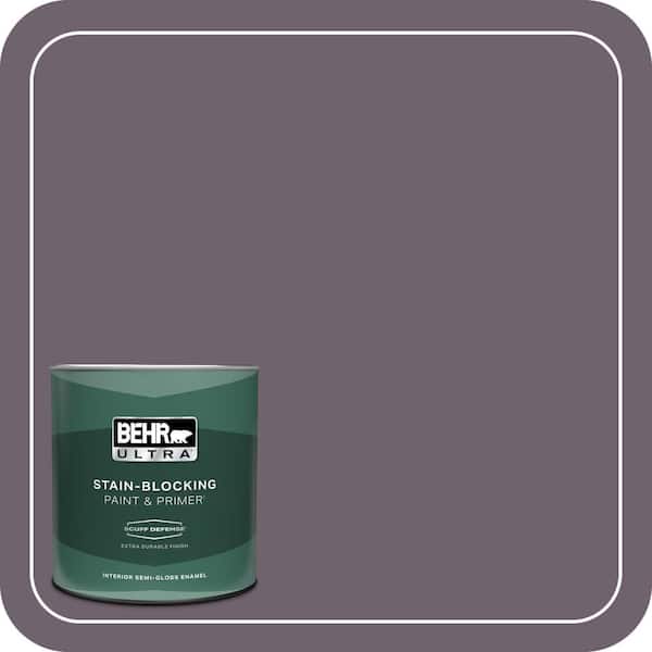 BEHR ULTRA 1 qt. #670F-6 Vintage Grape Extra Durable Semi-Gloss Enamel Interior Paint & Primer