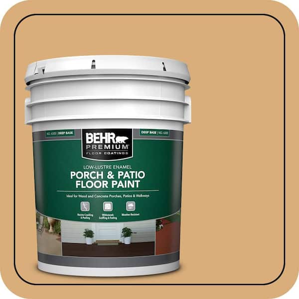 5 gal. #PPU6-05 Cork Low-Lustre Enamel Interior/Exterior Porch and Patio Floor Paint