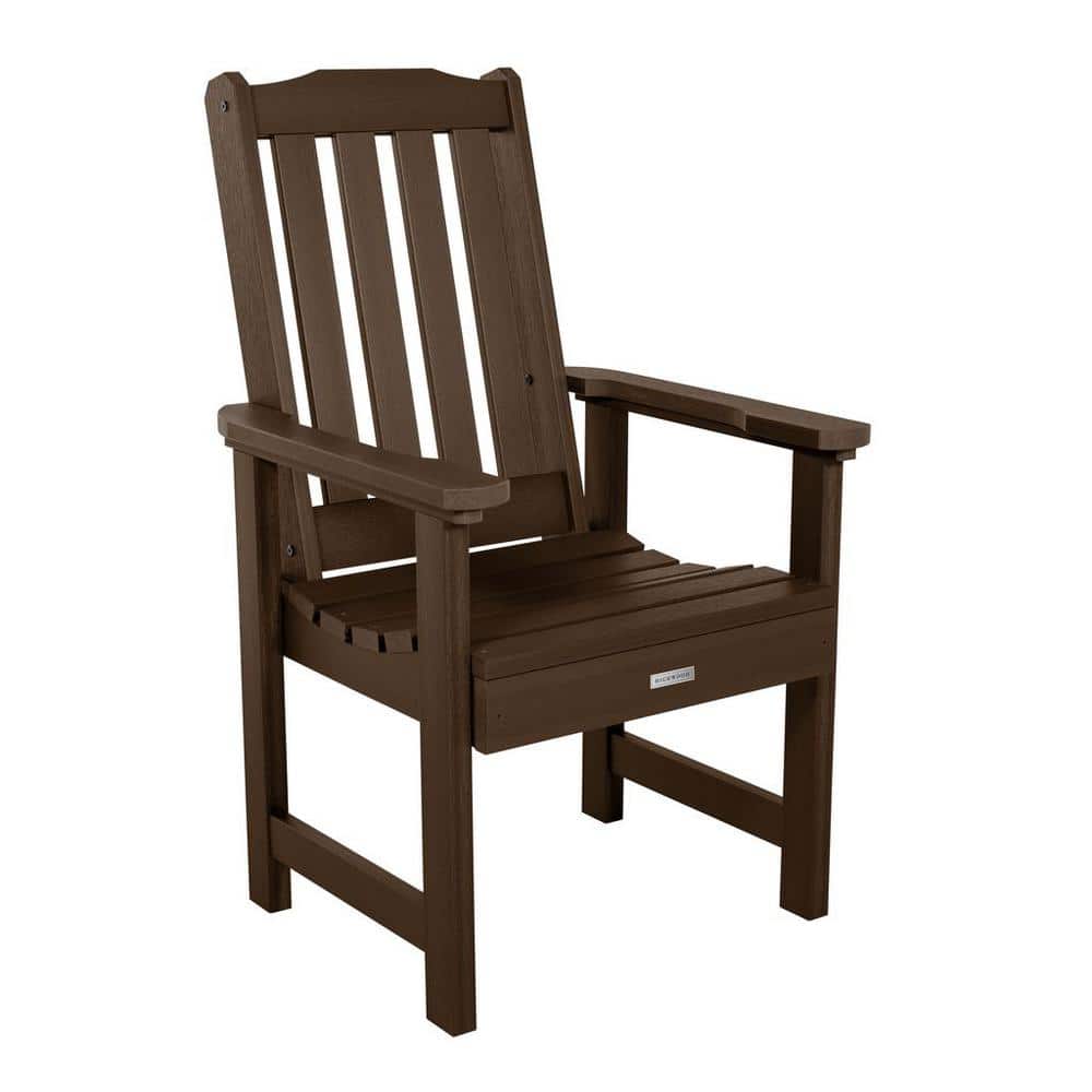 Lehigh Weathered Acorn 19" Traditional Outdoor Dining Chair