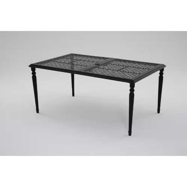 Laurel Oaks Dark Brown Metal Outdoor Dining Table