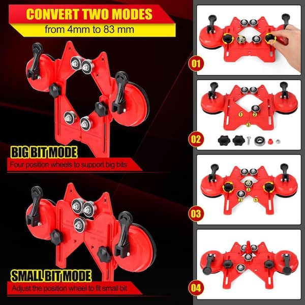 Angel Sar 11-Pcs 1/4 in. - 2 in. Diamond Hole Saw Kit, Dry Wet