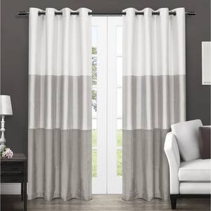 Gray - Striped - Curtains - Window Treatments - The Home Depot