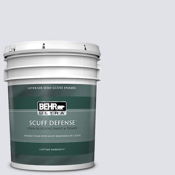 BEHR ULTRA 5 gal. #640E-2 Lilac Champagne Extra Durable Semi-Gloss Enamel Interior Paint & Primer