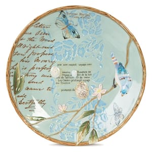 Toulouse 13 in. Assorted Colors Earthenware Round Platter