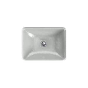 Yepsen Glass Undermount Bathroom Sink in Opaque Stone