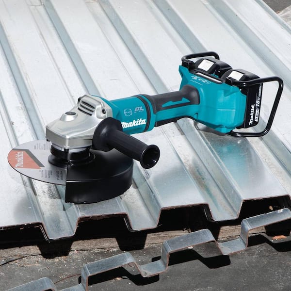 Makita XAG12PT1 5.0Ah 18V X2 LXT Lithium-Ion 36V Brushless Cordless 7 Paddle Switch Cut-Off/Angle Grinder Kit with Electric Brake 