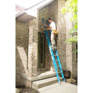 16 ft. Fiberglass Extension Ladder with 250 lb. Load Capacity Type I Duty Rating