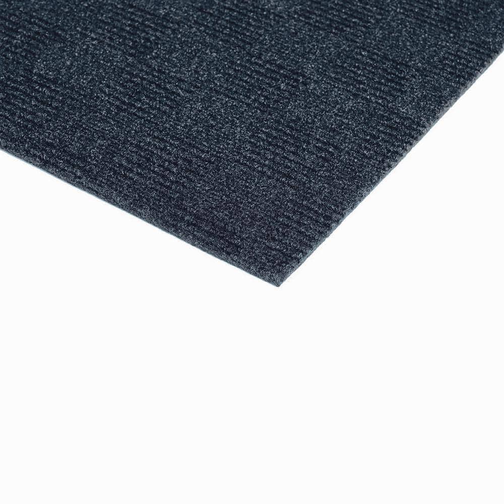24'' Blue Polyester Peel and Stick Carpet Tiles