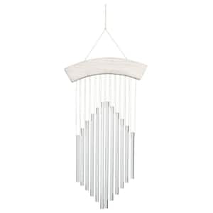 Signature Collection, Woodstock Cottage Decor Chime, 19 in. Silver Wind Chime CTDC