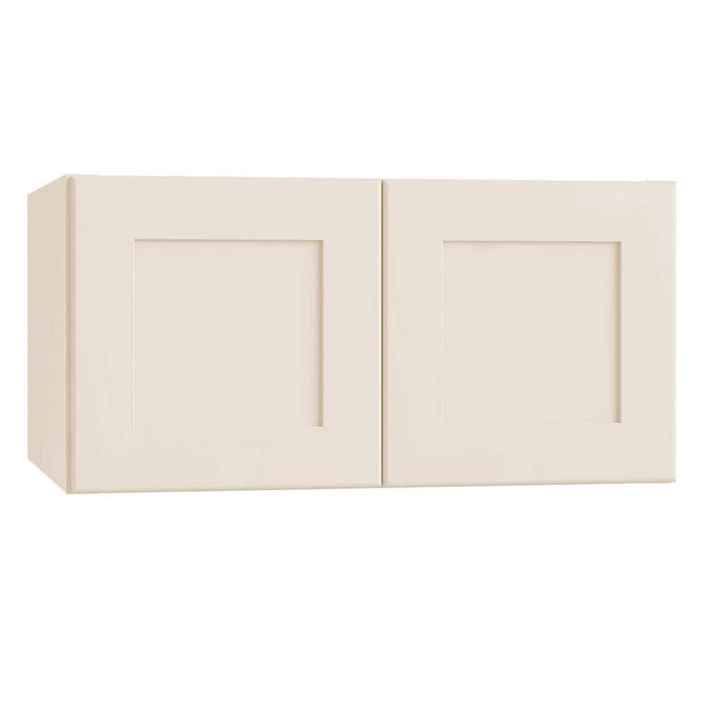 Newport 36 in. W x 24 in. D x 18 in. H Assembled Plywood Wall Bridge Kitchen Cabinet in Blended Cream with Soft Close price history on PriceWatchPro