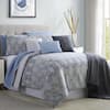 MODERN THREADS Langdon 10-Piece Multi-Color Queen Comforter/Coverlet ...