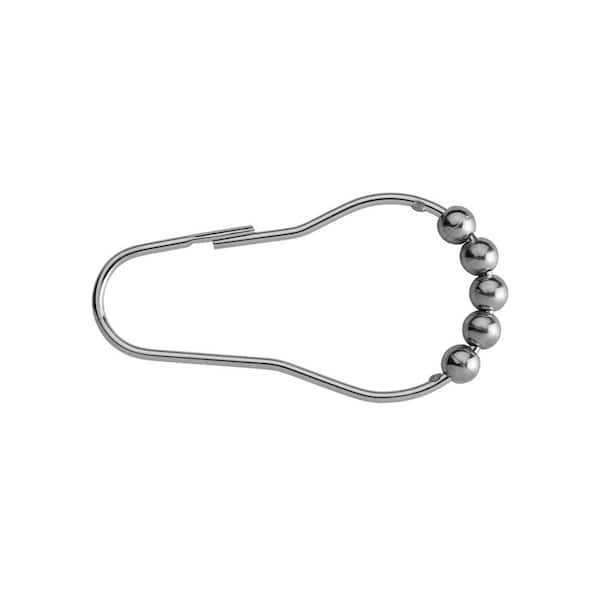 Croydex Chrome Shower Curtain Rings Hooks Choose Your Required Quantity 