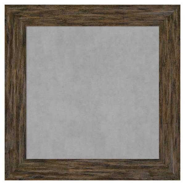 Amanti Art Fencepost Brown 31 in. x 31 in. Framed Magnetic Board