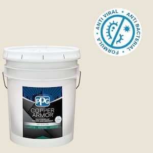 5 gal. PPG1024-1 Off White Semi-Gloss Antiviral and Antibacterial Interior Paint with Primer