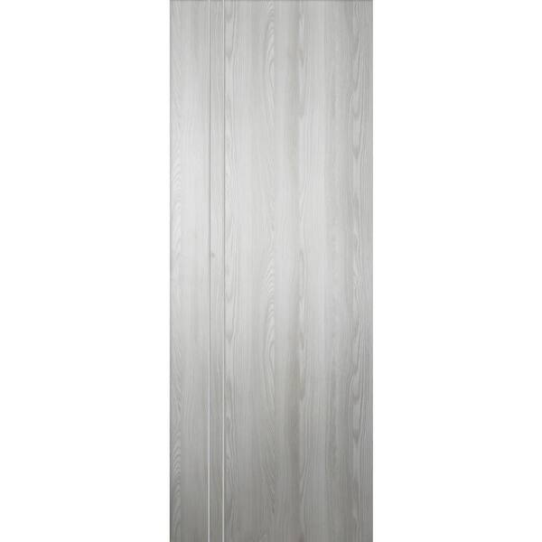 Belldinni Optima 2V 24 in. x 96 in. No Bore Solid Composite Core Ribeira Ash Wood Interior Door Slab