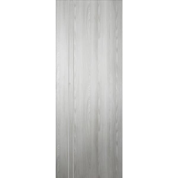 Belldinni Optima 2V 36 in. x 96 in. No Bore Ribeira Ash Solid Composite Core Wood Interior Door Slab