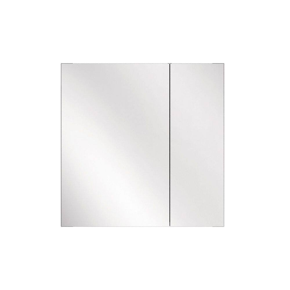 30 in. W x 30 in. H Rectangular Frameless Aluminum Medicine Cabinet with Mirror and Soft-Close Hinges price history on PriceWatchPro