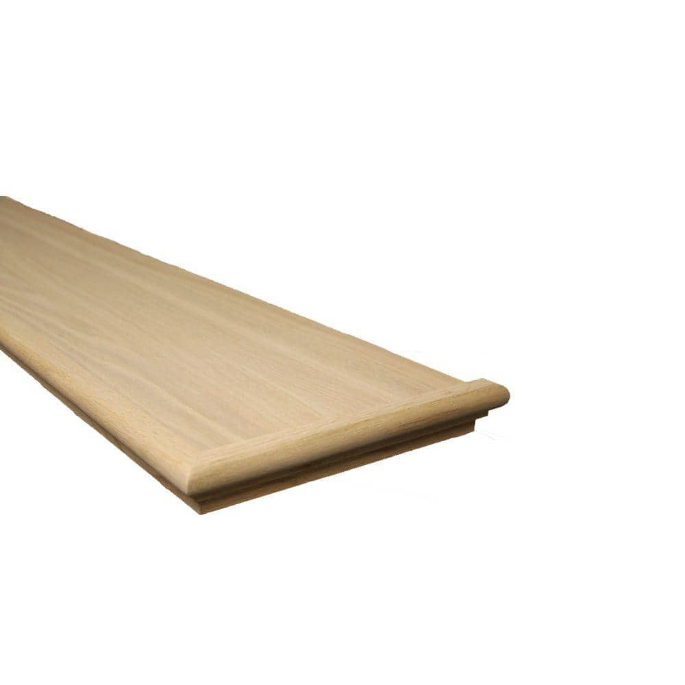 Retread 0.625 in. x 11.5 in. x 42 in. Unfinished Red Oak Right Return Stair Tread price history on PriceWatchPro