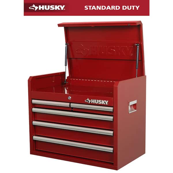 26 in. W x 16 in. D 5-Drawer Red Top Tool Chest