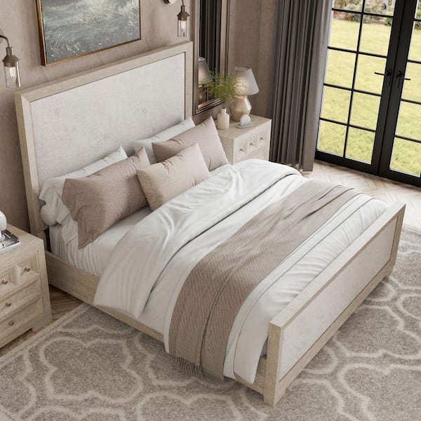 Furniture of America Potra Tawny Brown Wood Frame King Panel Bed