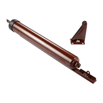 Quick-Hold Heavy Storm Door Closer with Torsion Bar (Brown)
