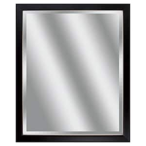 Victoria 32 in. x 26 in. Classic Rectangle Framed Black Vanity Mirror