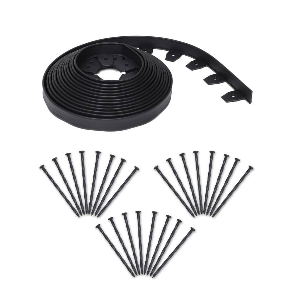 ProFlex 40 ft. L x 1.7 in. H x 2.5 W Coiled Plastic Black Paver