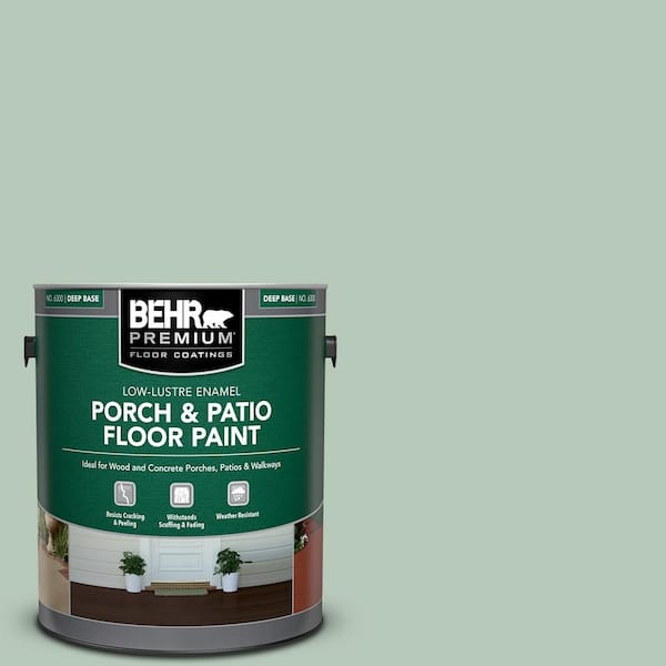BEHR PREMIUM 1 gal. #S410-3 Ponds Edge Low-Lustre Enamel Interior/Exterior Porch and Patio Floor Paint