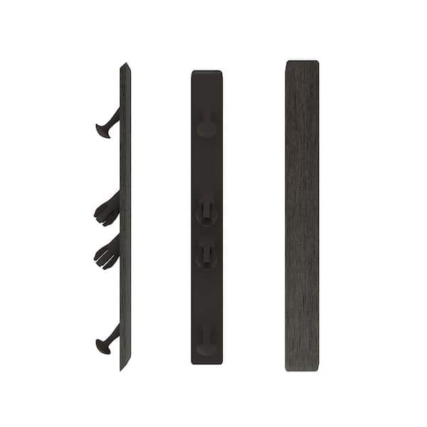 NewTechWood UltraShield 16 ft. Spanish Walnut Angle End Cap for Composite Decking Boards (10 Per Bag)