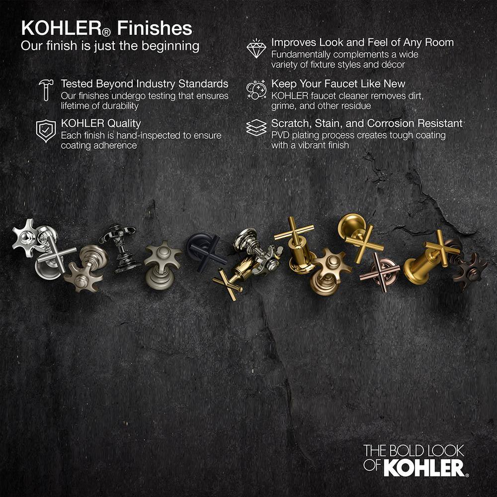 Kohler Hint 4.75" Vibrant Brushed Nickel Widespread Bathroom Faucet