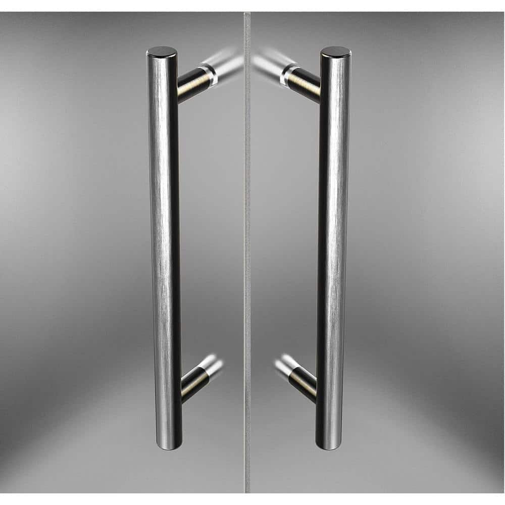 Vanora 32" x 72" Frosted Glass Frameless Hinged Shower Enclosure