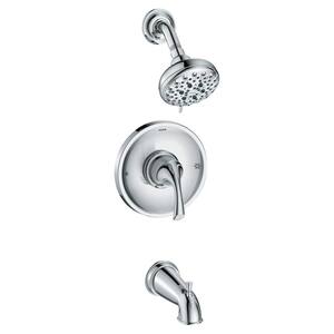 Idora Single-Handle 5-Spray Tub and Shower Faucet in Chrome (Valve Included)