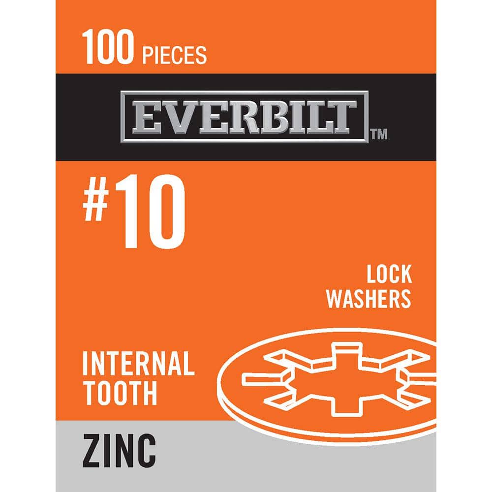 "#10 Zinc-Plated Steel Internal Tooth Lock Washer (100-Piece per Pack)" price history on PriceWatchPro