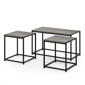 Camnus Modern Living 3-Piece 30 in. Oak/Gray Medium Rectangle Wood Coffee Table Set