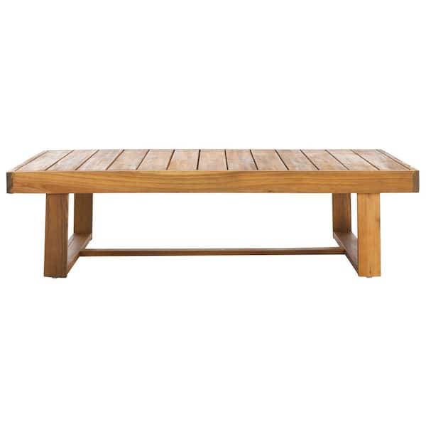 Duncan Rectangle Natural Wood Outdoor Coffee Table