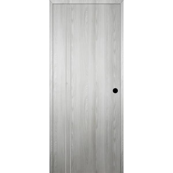 Belldinni Optima 2V DIY-Friendly 32 in. x 80 in. Left-Hand Solid Core Ribeira Ash Composite Single Prehung Interior Door
