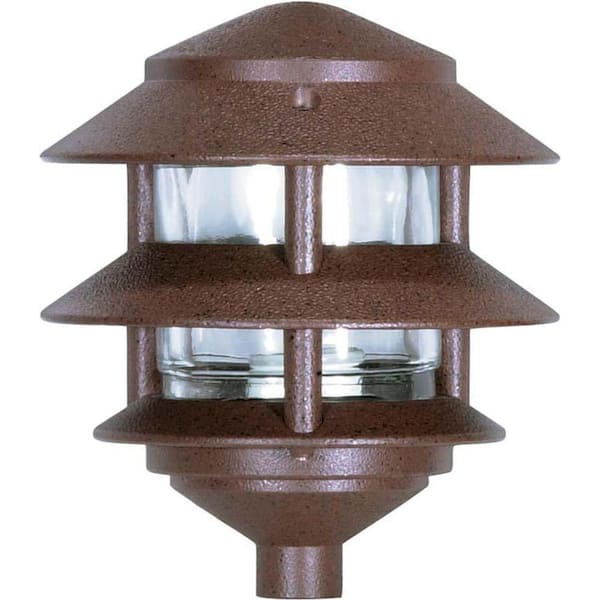 SATCO Nuvo Old Bronze Hardwired Water Resistant Path Light with No Bulbs Included