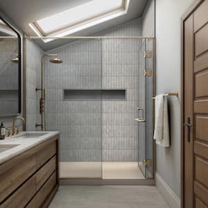 Artistic Reflections Rain 2 in. x 10 in. Glazed Ceramic Undulated Wall Tile (5.24 sq. ft./case)