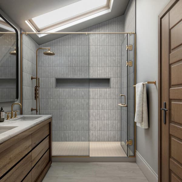 Artistic Reflections Rain 2 in. x 10 in. Glazed Ceramic Undulated Wall Tile (5.24 sq. ft./case)